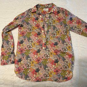 Popover shirt in Liberty® Mauvey floral